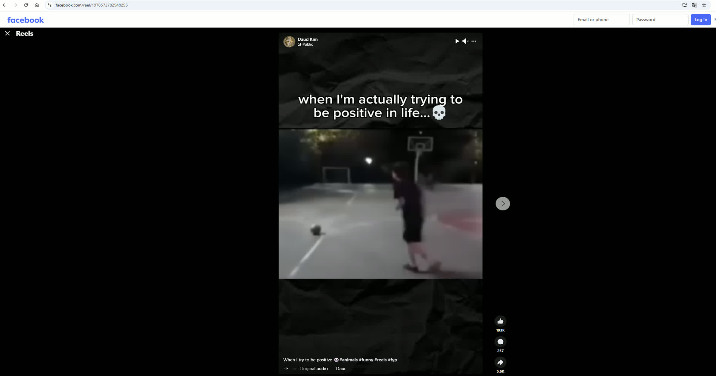 Copy the Facebook Video URL